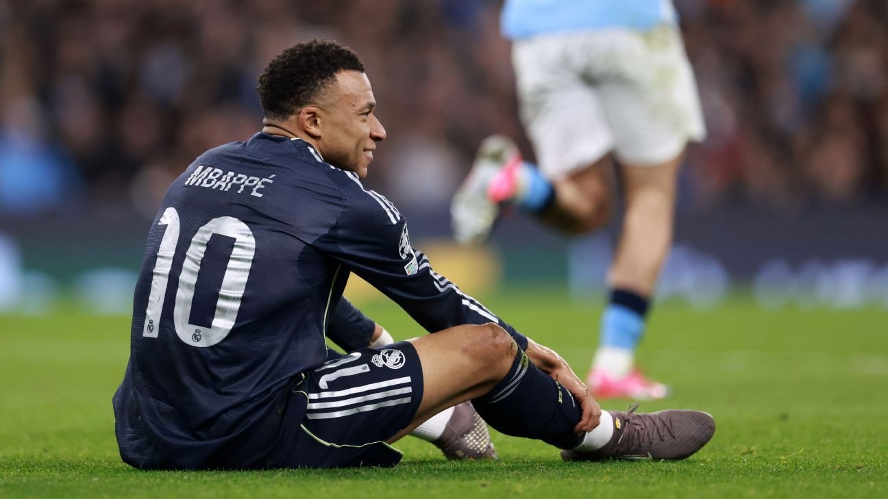 Kylian Mbappé lesión rodilla