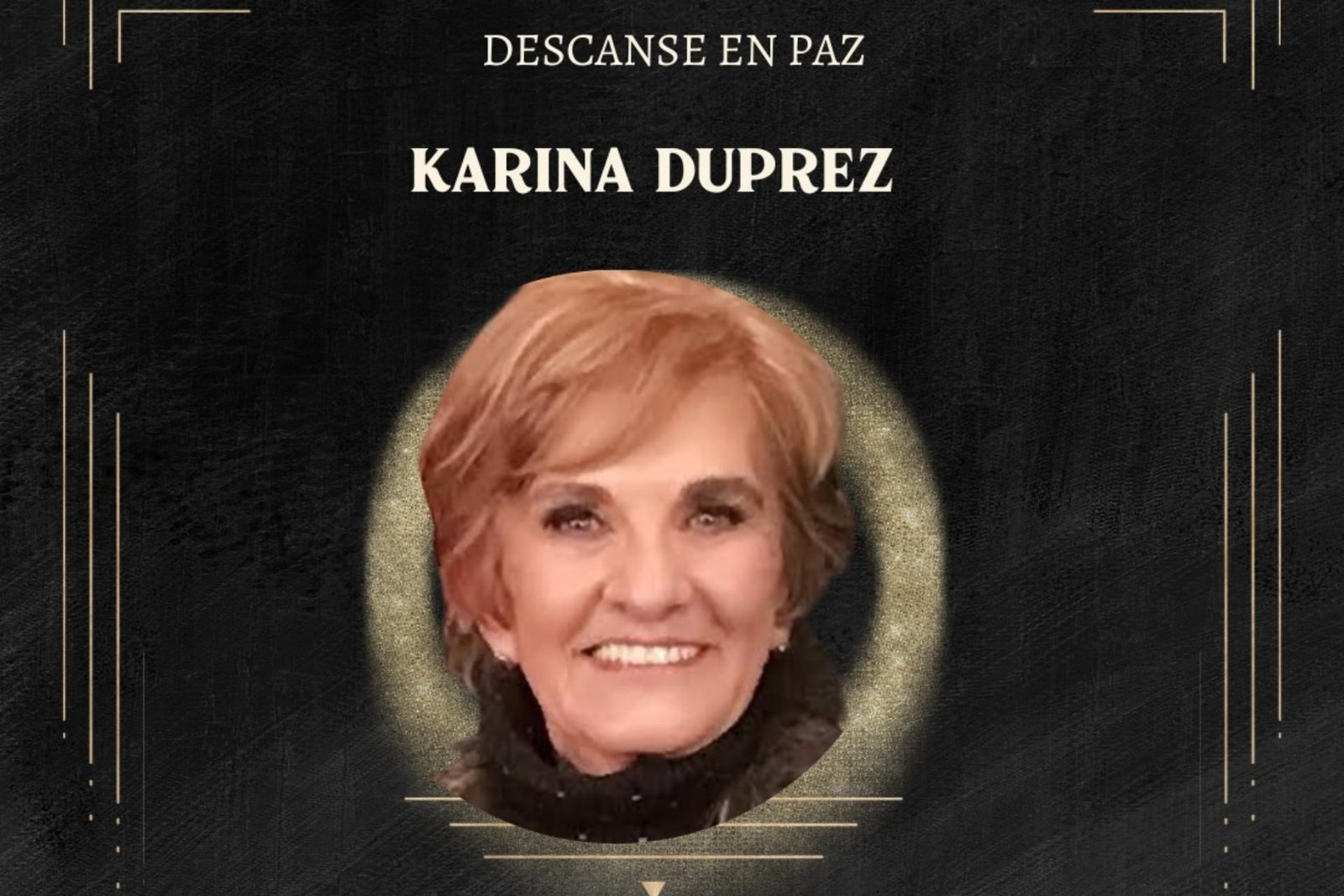 Karina Duprez fallecimiento