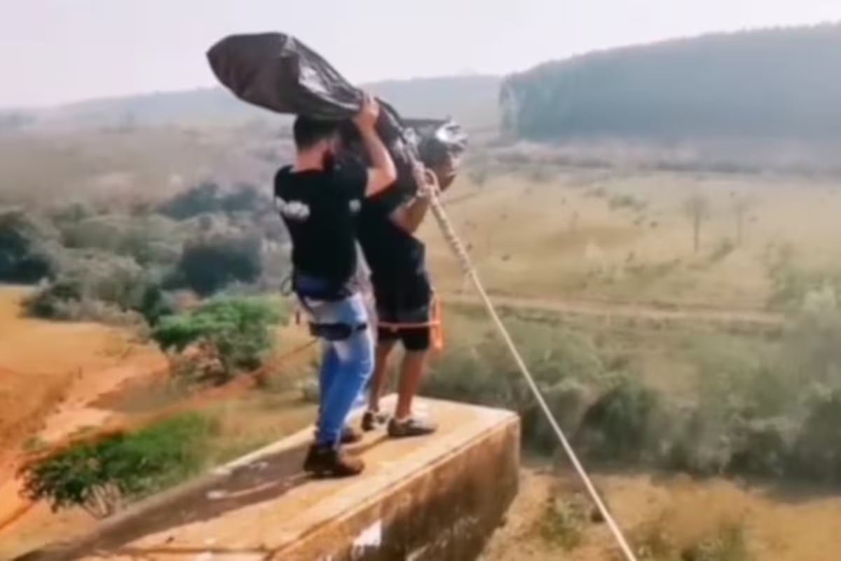 Muerte joven bungee Brasil instructor