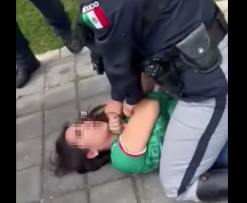 Uso de fuerza policial San Andrés Cholula