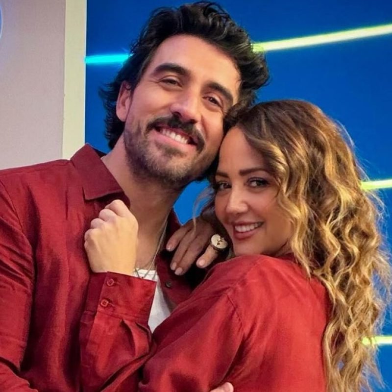 Andrea Legarreta y Luis Carlos Origel