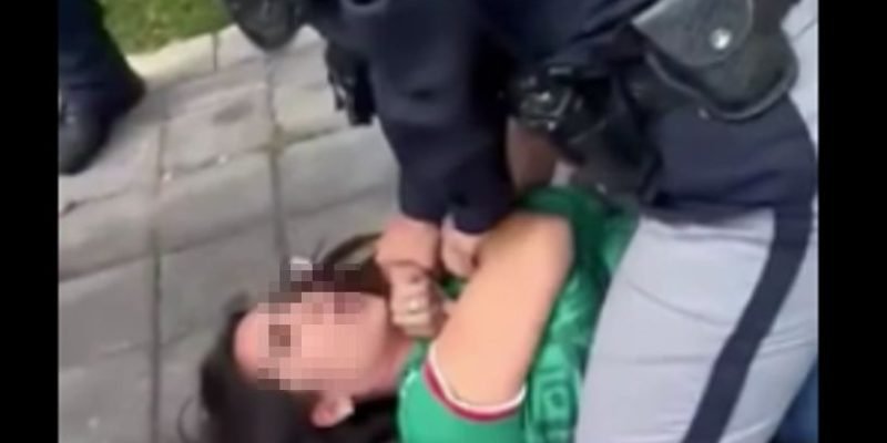 Uso de fuerza policial San Andrés Cholula