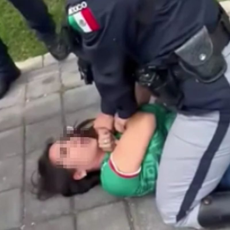 Uso de fuerza policial San Andrés Cholula