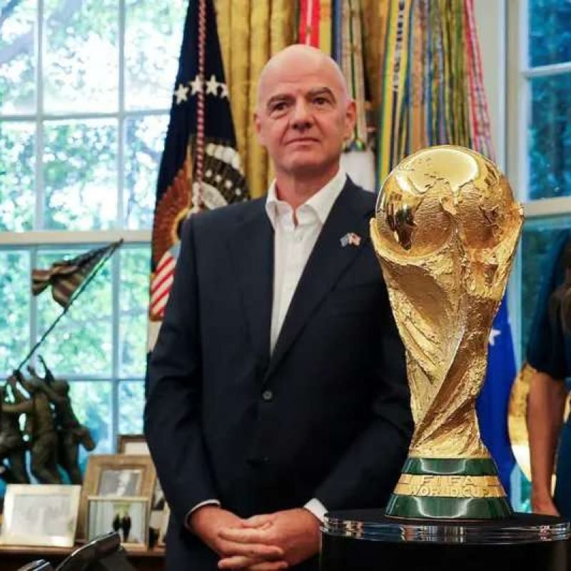 Gianni Infantino y la Copa del Mundo en la Casa Blanca