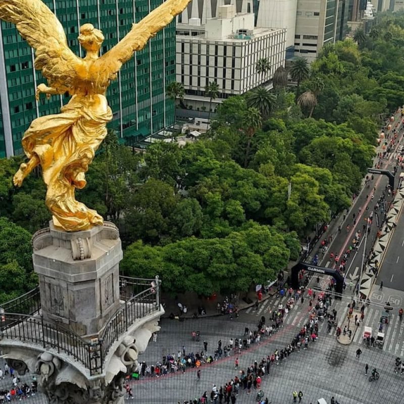 marcha trabajadores plataformas CDMX
