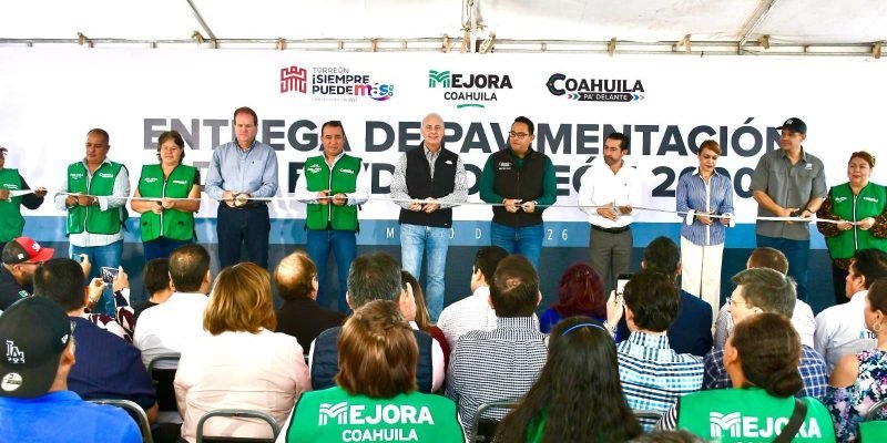 Entrega de pavimentación