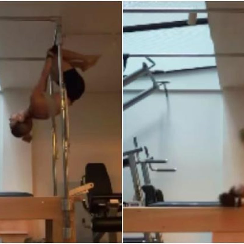 Anahí caída pilates