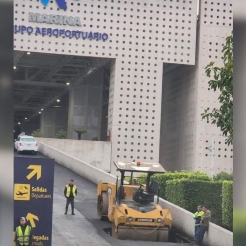 socavón AICM Terminal 2